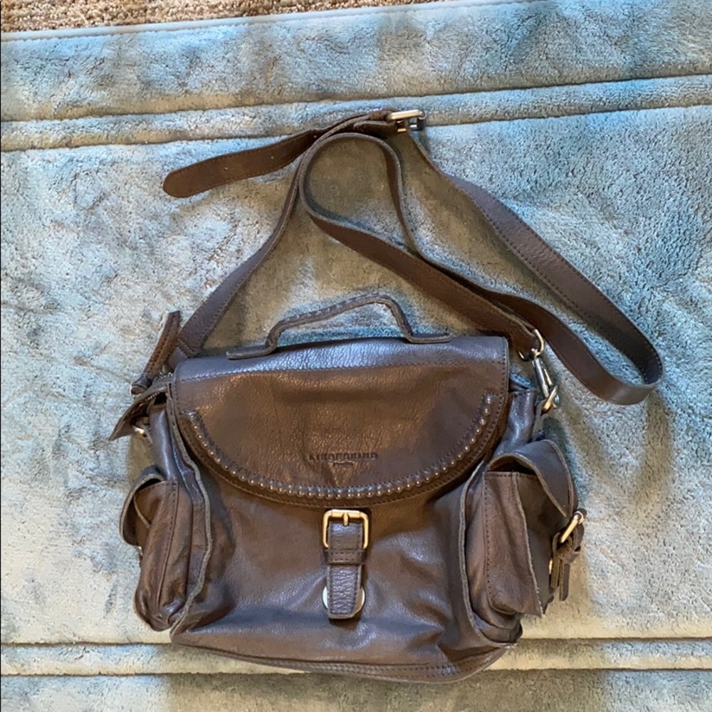 Liebeskind Berlin purse in dark gray leather.